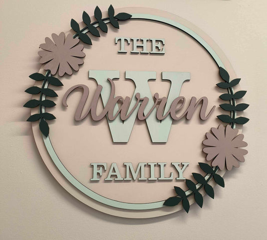 Personalised Family Plaque